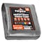 Tarpco Safety Heavy Duty Tarp, 36 ft L x 0.5 mm H x 24 ft W, 14 Mil, Silver/Black, Polyethylene TS-101-24X36 - alternate 1